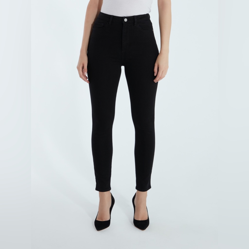 Dl1961 High Rise Black Skinny Size 23 Nwt